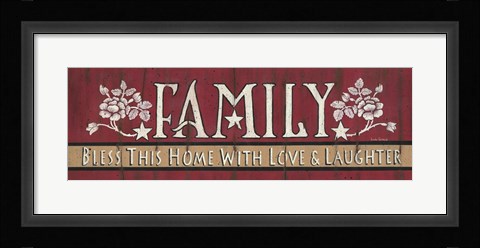 Framed Family Blessing Print