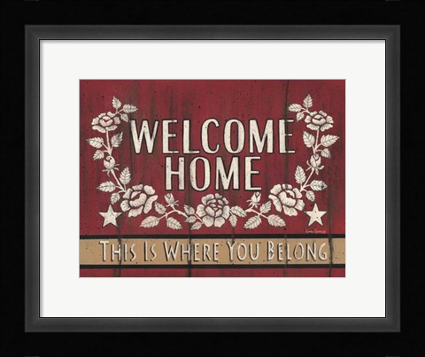 Framed Welcome Home Print
