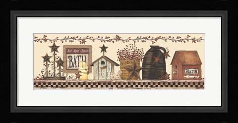 Framed Bath Still Life Print