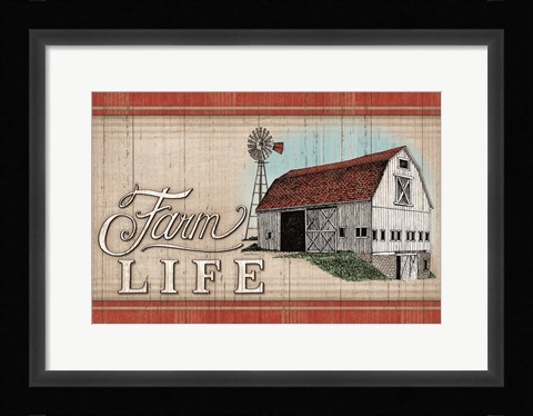Framed Farm Life Print