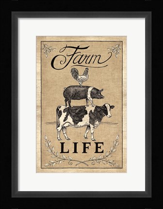 Framed Farm Life Print