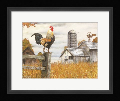Framed Down on the Farm II Print