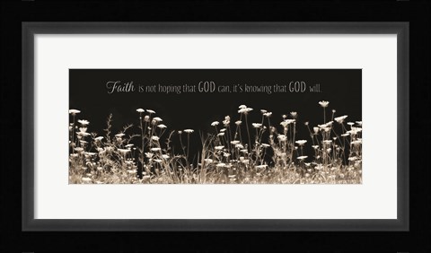 Framed Faith Is? Print