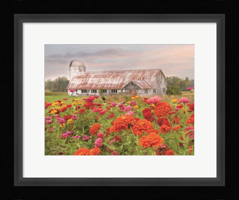 Framed Vermont Flowers Print