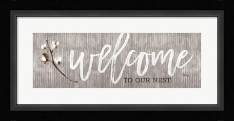 Framed Welcome to Our Nest Print