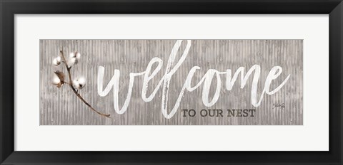 Framed Welcome to Our Nest Print
