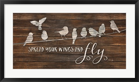 Framed Spread Your Wings and Fly Print