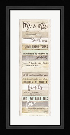 Framed Mr. and Mrs. Print