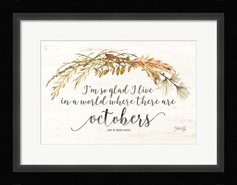 Framed Octobers Print