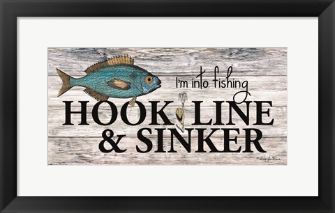 Framed Hook, Line &amp; Sinker Print