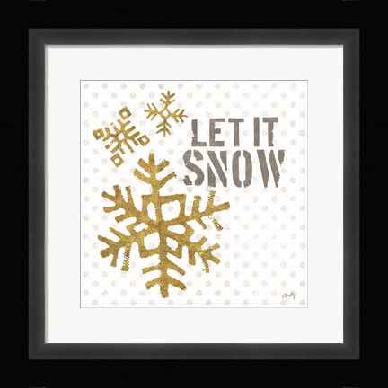 Framed Let It Snow Print