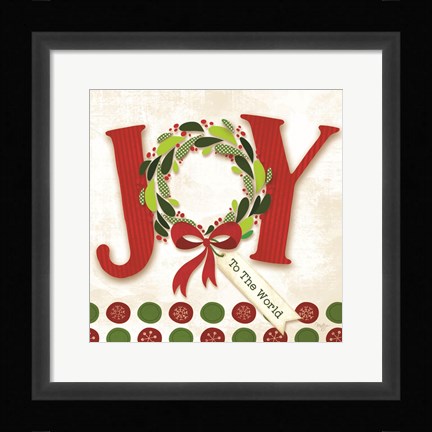 Framed Joy to the World Print