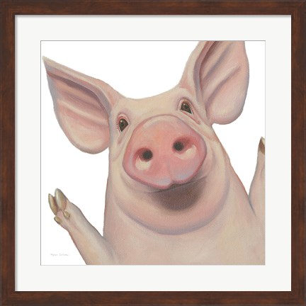 Framed Bacon, Bits and Ham III Print