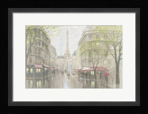 Framed Pale Impression of Paris Print