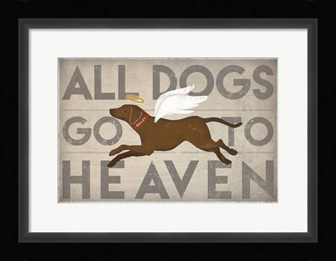 Framed All Dogs Go to Heaven II Print