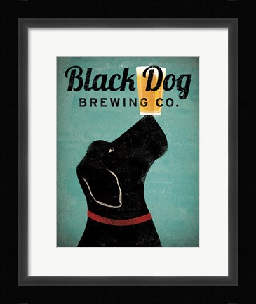 Framed Black Dog Brewing Co v2 Print