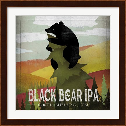 Framed Leaf Peeper Black Bear IPA Print
