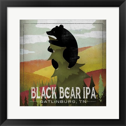 Framed Leaf Peeper Black Bear IPA Print