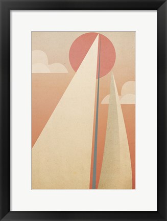 Framed Sails VI Print