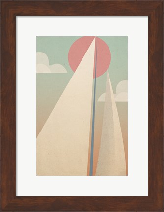 Framed Sails II Print