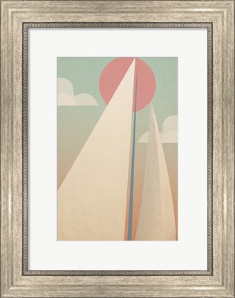 Framed Sails II Print