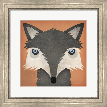 Framed Timber Wolf Print