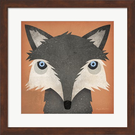 Framed Timber Wolf Print