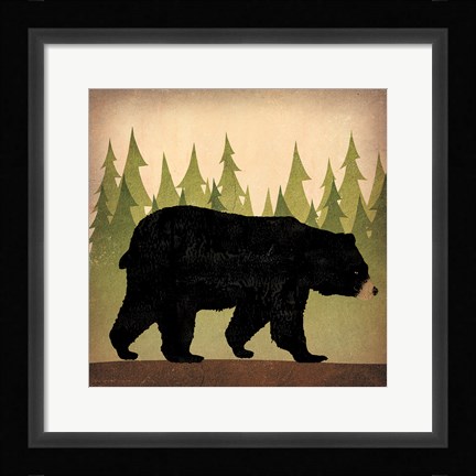 Framed Take a Hike Bear no Words Print