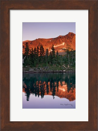 Framed Mount Jefferson Panel I Print