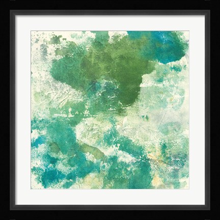 Framed Mossy Rock II Print