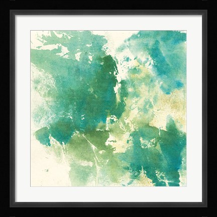 Framed Mossy Rock I Print