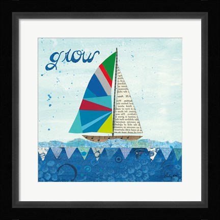 Framed Rainbow Spinnakers III Print