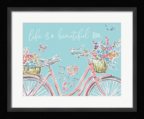 Framed Sparrow Spring III Crop Print