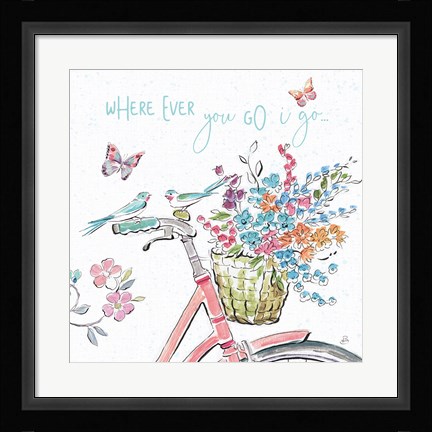 Framed Sparrow Spring IV Light Print