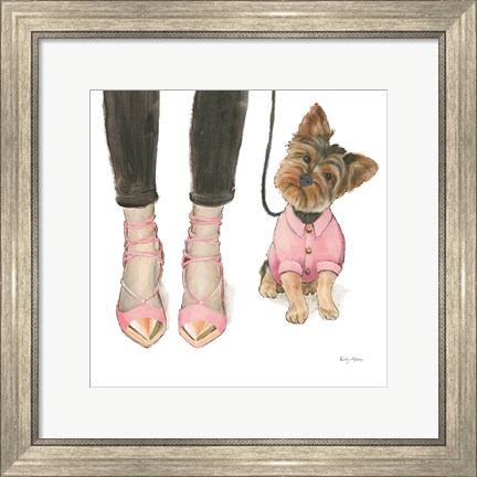 Framed Furry Fashion Friends III Print