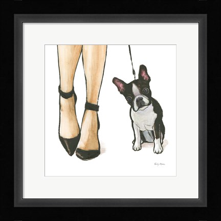 Framed Furry Fashion Friends II Print