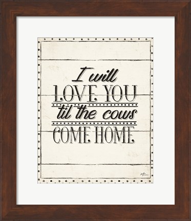 Framed Country Thoughts XIV Print