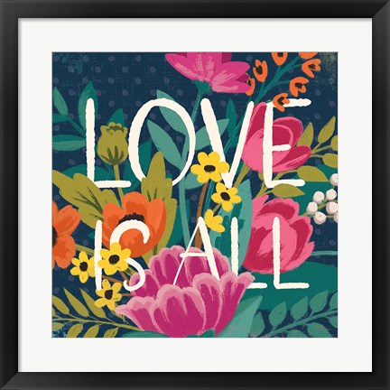 Framed Romantic Luxe IV Print