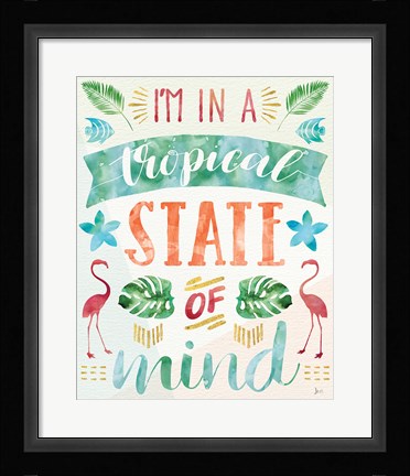 Framed Words of Paradise II Print