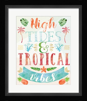 Framed Words of Paradise III Print