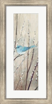 Framed Pretty Birds Neutral III Print