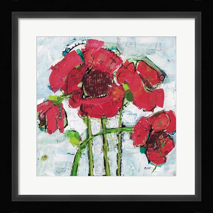 Framed POP Square with Magenta Print