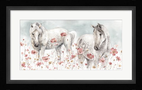 Framed Wild Horses III Print