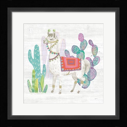 Framed Lovely Llamas V Print