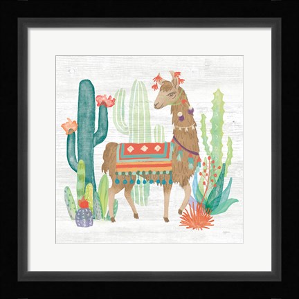 Framed Lovely Llamas III Print