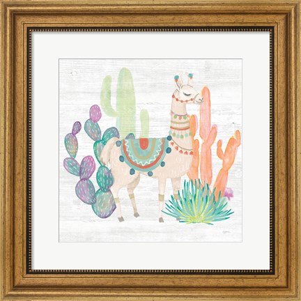 Framed Lovely Llamas II Print