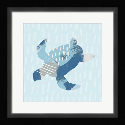 Framed Coastal Cool IV Print
