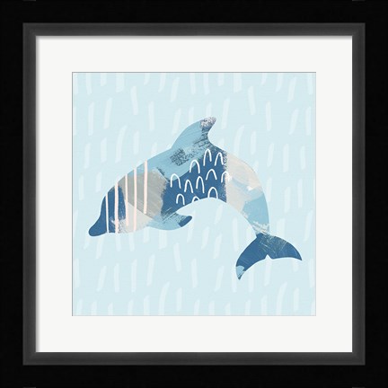 Framed Coastal Cool III Print