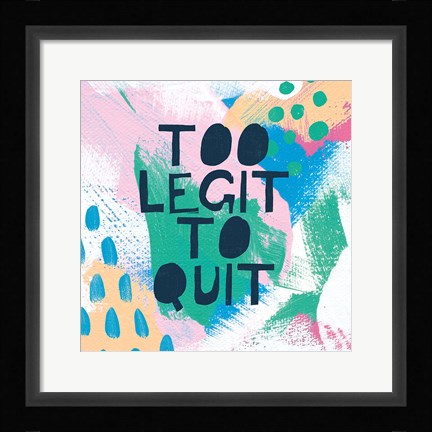 Framed Bright Inspiration III Print