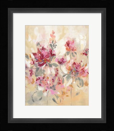 Framed Floral Reflections I Print